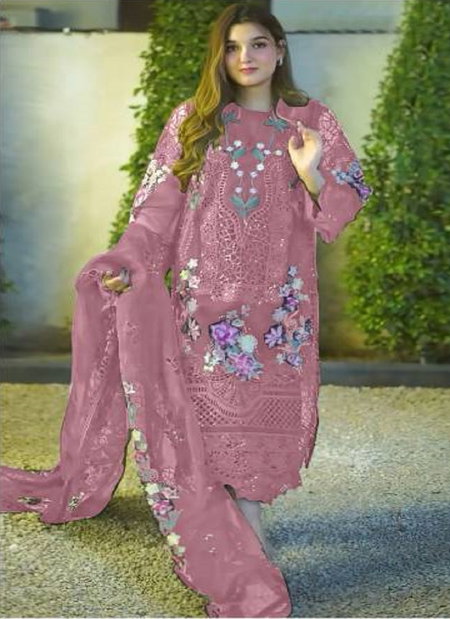 Az 1197 A To D By Alzohaib Organza Embroidery Pakistani Suits Wholesale Online